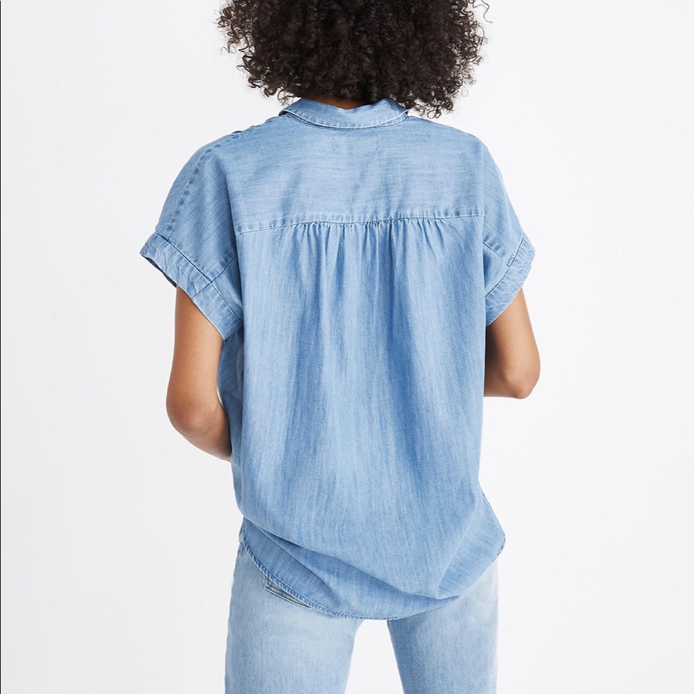 Madewell Central Shirt in Roberta Indigo - Picture 3 of 7